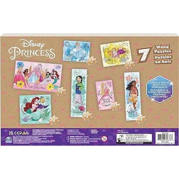 Disney Princess 7 rompecabezas de madera paquete de 12_6