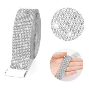 4 rollos de cinta autoadhesiva con diamantes de imitación_2