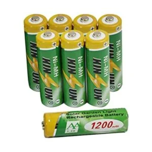 KINSUN Paquete de 8 baterías recargables de 12 V NiMH AA_1