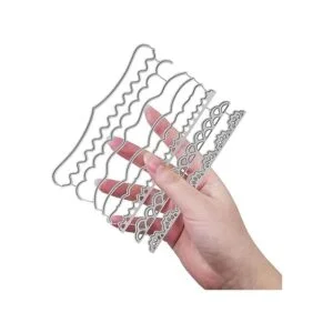 SENHAI Juego de 3 plantillas de troquelado de metal con_6