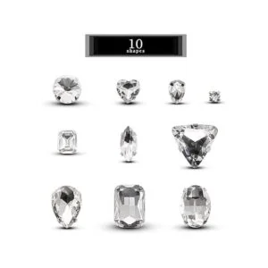 TANOSII 100 diamantes de imitación para coser formas_2