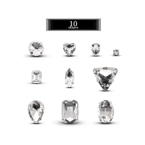 TANOSII 100 diamantes de imitación para coser formas_2