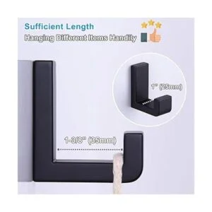 APLusee Gancho para toalla de baño acero inoxidable 304_6