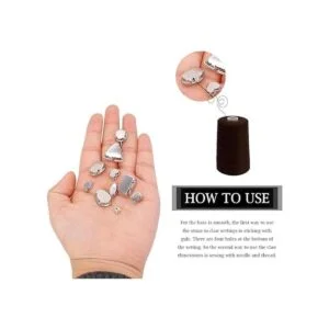 TANOSII 100 diamantes de imitación para coser formas_3
