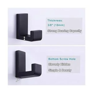 APLusee Gancho para toalla de baño acero inoxidable 304_7