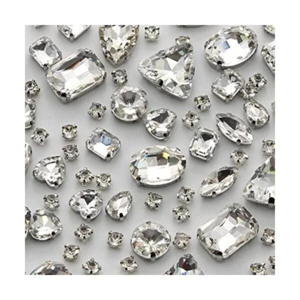 TANOSII 100 diamantes de imitación para coser formas_1