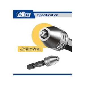 LABEAR Mini adaptador sin llave de taladro de pulgada de_4