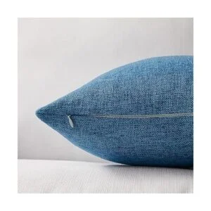 Juego de 2 fundas de almohada azules de 12 x 20 pulgadas_5