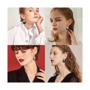 SUNNYCLUE DIY Make 10 pares de aretes redondos de cuero_6