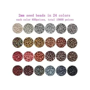 VOOMOLOVE Cuentas de semillas de vidrio 120_2