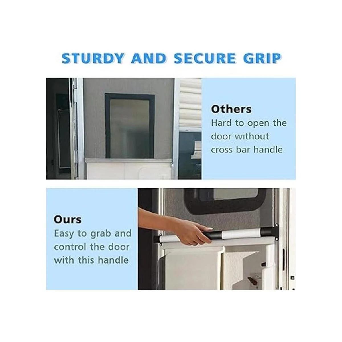 Usamate El mango de barra transversal para puerta de RV se_5