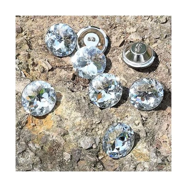 Agidea 30 botones para tapicería de 1.181 in con cristales_4