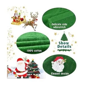 Christmas Hand Towels 3 Packs Decorative Dish Towels Set_4