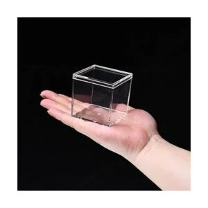 Dayaanee Caja pequeña de acrílico con tapa paquete de 2_5