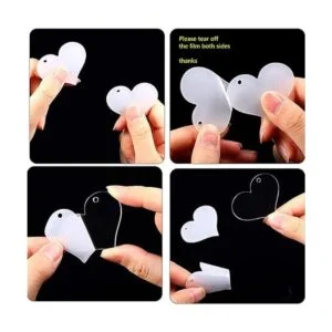 10 unidades en blanco transparente acrílico forma de_5