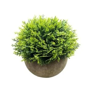 Svenee Mini plantas de cedro de ciprés falsas para baño_5