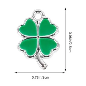 ABOOFAN 50 colgantes de trébol de cuatro hojas con forma_3