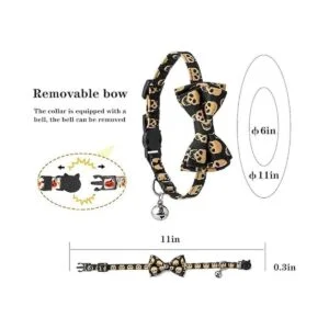 EGATHER Collar de gato con campana collar de seguridad_3