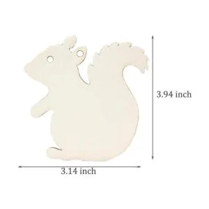 20 piezas de madera de animales rebanadas en forma de_3