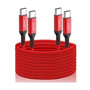 Cable USB C a USB C de 10 pies de largo 2 unidades cable_1