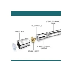 Showertopia Conjunto de brazo de ducha de mano manguera_5