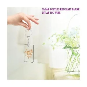 ArtCute 90 llaveros de acrílico transparente rectangulares_4