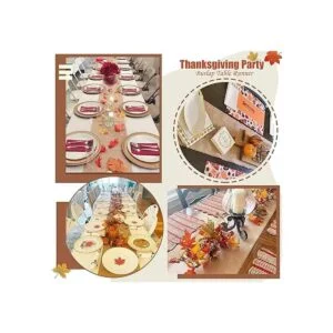 Caminos de mesa de arpillera 2 piezas de 13 x 84_4