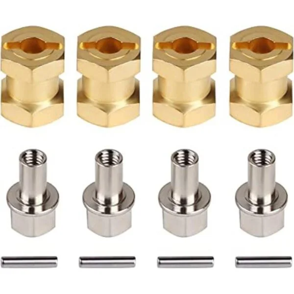 INJORA Hub hexagonal RC de 0.472 in ruedas de latón_1
