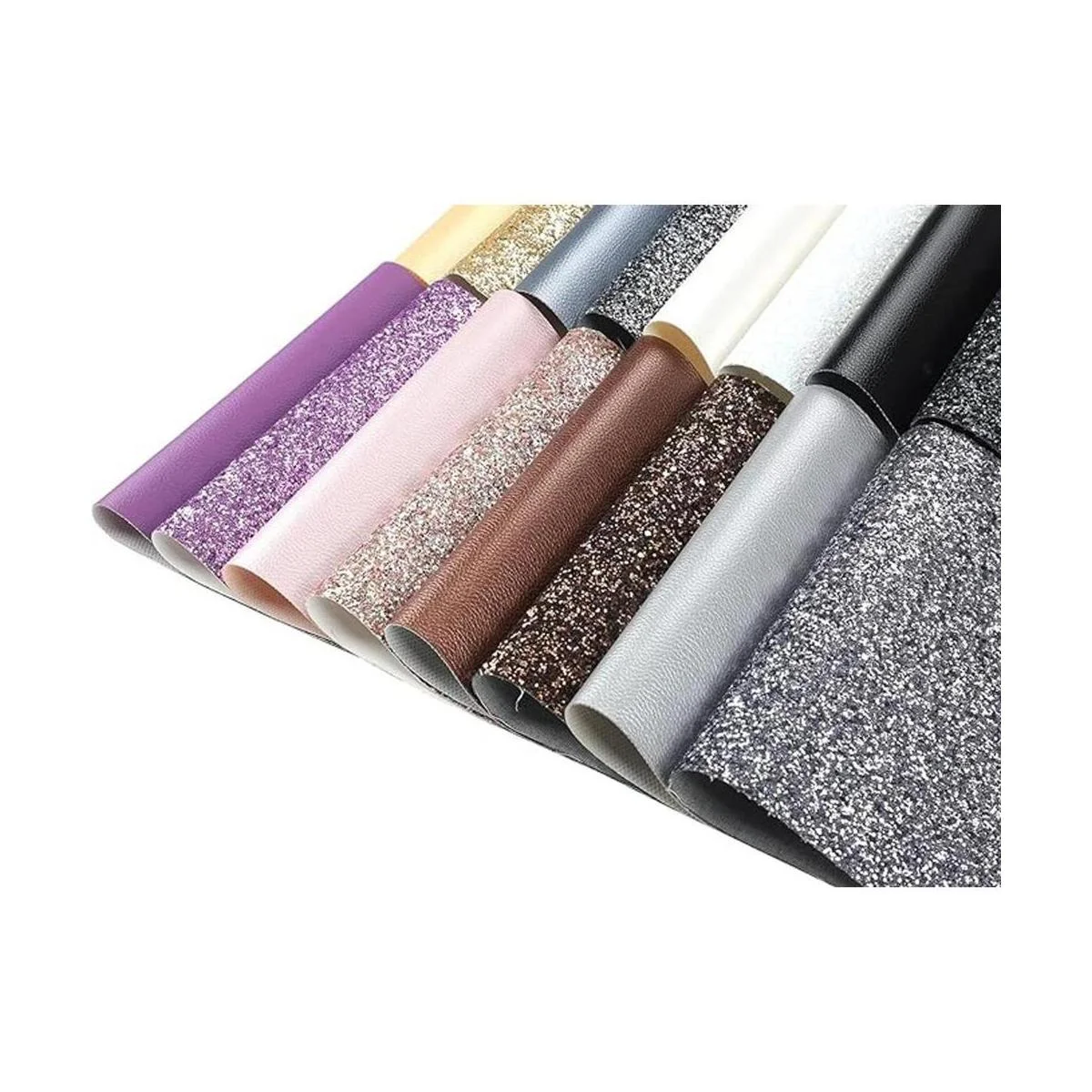 Picheng Juego de 16 hojas de cuero sintético sintético_3