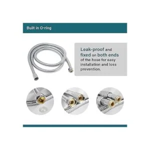 Showertopia Conjunto de brazo de ducha de mano manguera_4