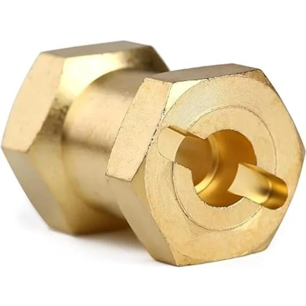 INJORA Hub hexagonal RC de 0.472 in ruedas de latón_4
