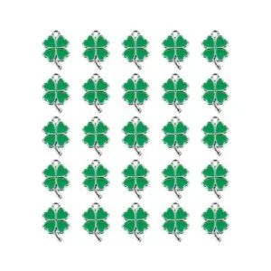 ABOOFAN 50 colgantes de trébol de cuatro hojas con forma_1