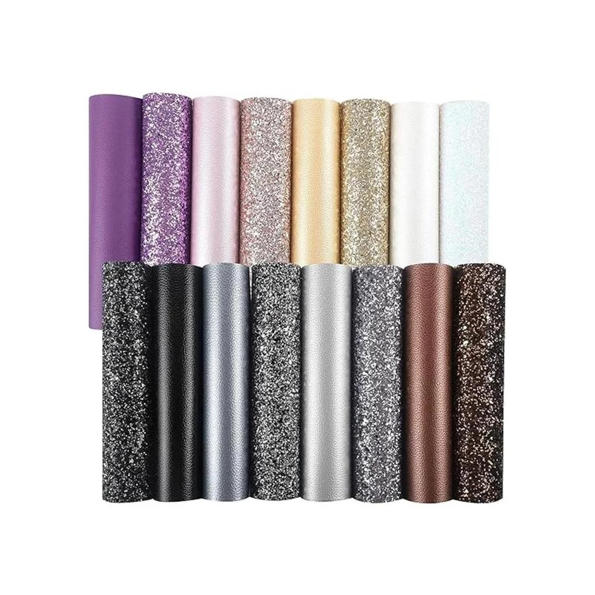 Picheng Juego de 16 hojas de cuero sintético sintético_1