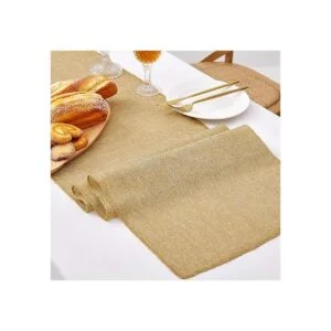 Caminos de mesa de arpillera 2 piezas de 13 x 84_5