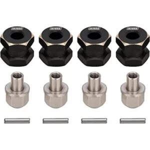 INJORA Hub hexagonal RC de 0.472 in con ruedas de latón_1
