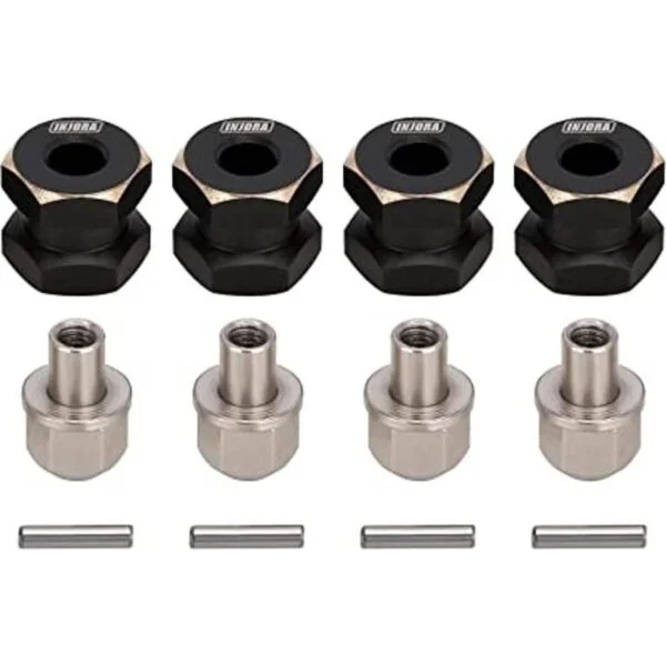 INJORA Hub hexagonal RC de 0.472 in con ruedas de latón_1