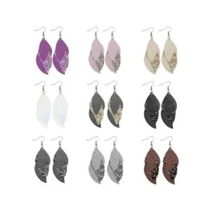 Picheng Juego de 16 hojas de cuero sintético sintético_6