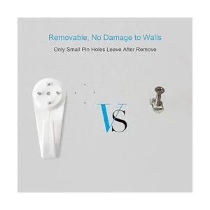 Kit para colgar imágenes 62 ganchos de pared dura para_4