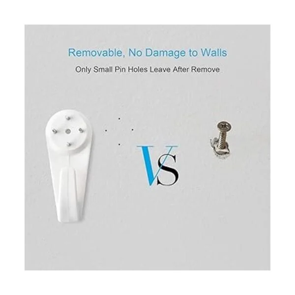 Kit para colgar imágenes 62 ganchos de pared dura para_4