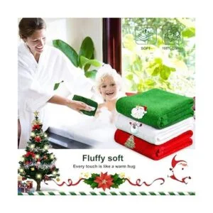 Christmas Hand Towels 3 Packs Decorative Dish Towels Set_7