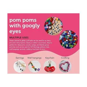 Incraftables 1500 pompones con ojos de Google. El mejor_5