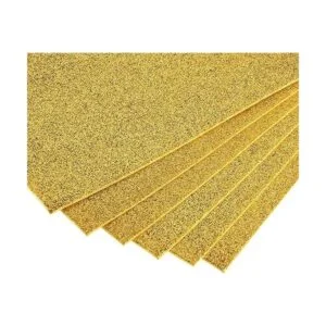 uxcell Hojas de espuma EVA con purpurina amarilla oscura_5
