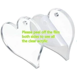 10 unidades en blanco transparente acrílico forma de_2