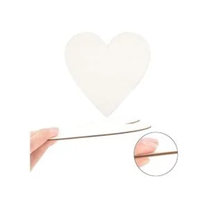 GORGECRAFT 10 piezas de recortes de corazón de madera de_4