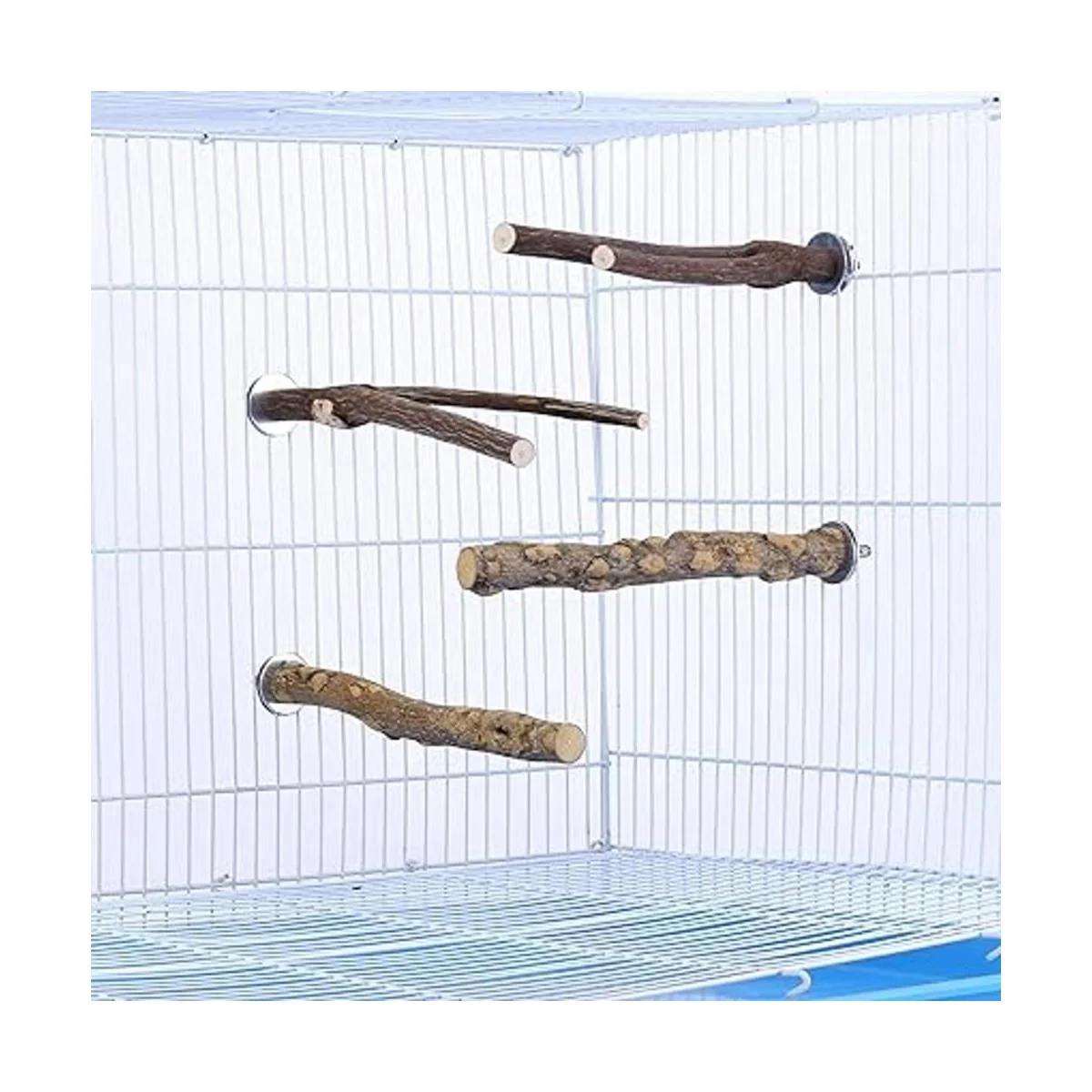 Mogoko 4 piezas de percas para pájaros soporte para_6