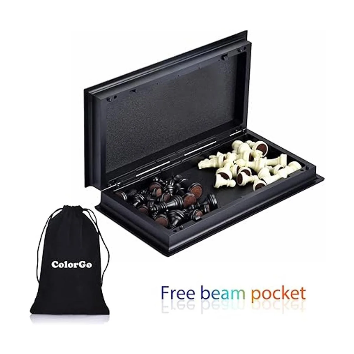 ColorGo Juego de ajedrez con tablero magnético plegable_4