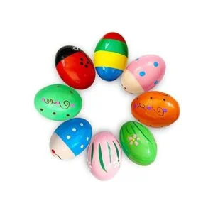 8 piezas de Pascua huevos de madera cocteleros_1
