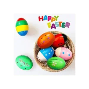 8 piezas de Pascua huevos de madera cocteleros_6