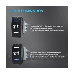 Recoil LAS2 DPDT 20A 12V CC Motor Polaridad Interruptor_2