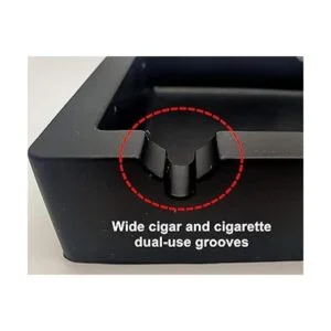 BSANG Cenicero de silicona negro grande de 6 pulgadas_4